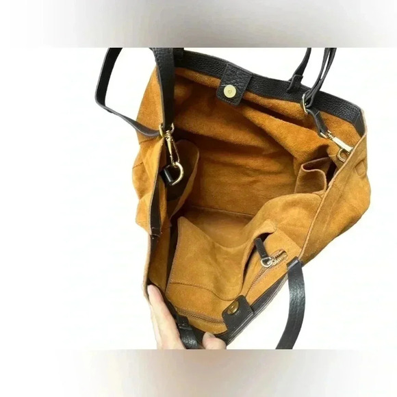 Mark & Graham Italian suede tote/crossbody - Picture 6 of 16